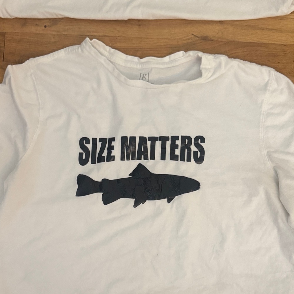 George White Long Sleeve Tees with Fish Graphics funny shirts - Picture 2 of 14
